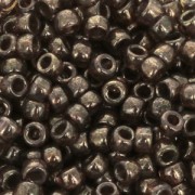 Perla Matubo 7/0 - 3,5 mm Trasparente, Topazio Fumé, Lucentezza Dorata x 10 g