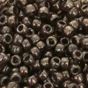 Perla Matubo 7/0 - 3,5 mm Trasparente, Topazio Fumé, Lucentezza Dorata x 10 g