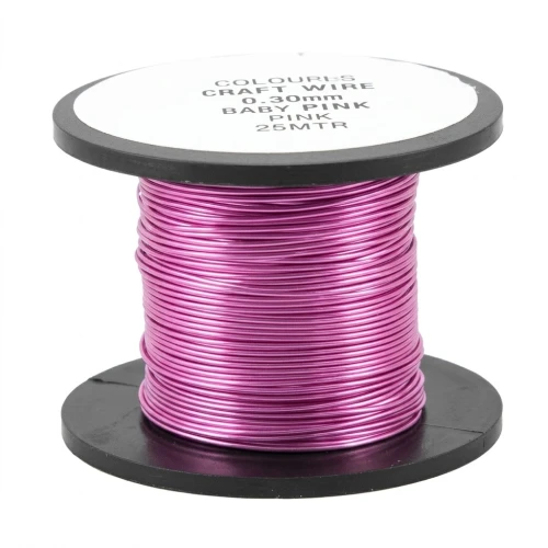 Filo di rame mm. 0.50 Baby Pink x m. 25