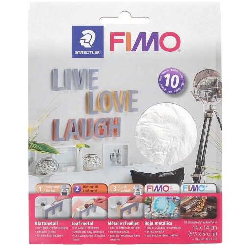 Metallo laminato Easy Metal mm. 140x140 Argento x10