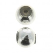 Stopper Bead 8 mm con un foro 2 mm in Argento 925 x1|raw }}