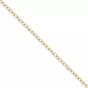 Catena forzatina filo rotondo 1 mm in Gold filled x 1 m