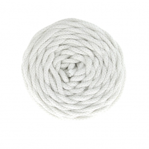 Cordone di cotone per creazioni in macramè Cotton Air 5 mm Bianco x 50m