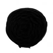 Bobine de cordon en coton pour macramé Cotton Air 5 mm - Noir x50m
