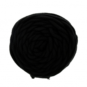 Cordone di cotone per creazioni in macramè Cotton Air 5 mm Nero x 50m