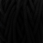 Cordone di cotone per creazioni in macramè Cotton Air 5 mm Nero x 50m