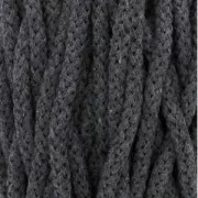 Cordone di cotone per creazioni in macramè Cotton Air 5 mm Grigio Scuro x 50m