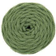 Cordone di cotone per creazioni in macramè Cotton Air 5 mm Verde x 50m|raw }}