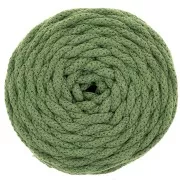 Bobine de cordon en coton pour macramé Cotton Air 5 mm - Vert eucalyptus x50m