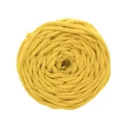 Bobine de cordon en coton pour macramé Cotton Air 5 mm - Moutarde x50m