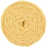 Bobine de cordon en coton pour macramé Cotton Air 5 mm - Jaune pâle x50m