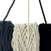 Cordone di cotone per creazioni in macramè Cotton Air 5 mm Arancione x 50m