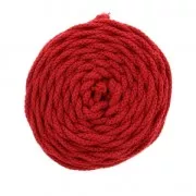 Bobine de cordon en coton pour macramé Cotton Air 5 mm - Rouge x50m