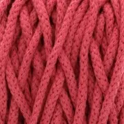 Cotone Air 5 mm bobina di corda per macramè - Rosa antico x50m