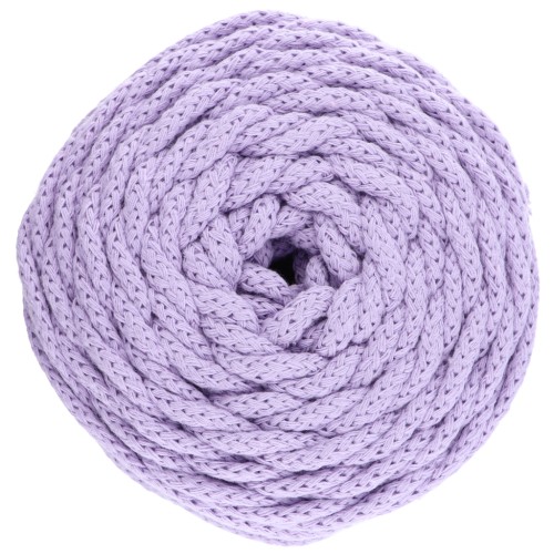 Cordone di cotone per creazioni in macramè Cotton Air 5 mm Malva x 50m