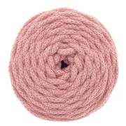 Cordone di cotone per creazioni in macramè Cotton Air 5 mm Rosa Antico x 50m|raw }}