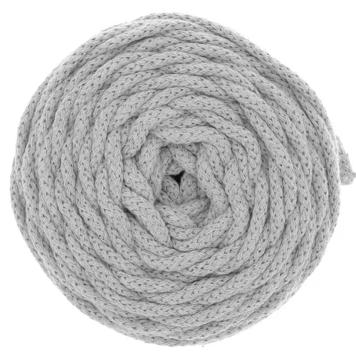 Cordone di cotone per creazioni in macramè Cotton Air 5 mm Grigio x 50m