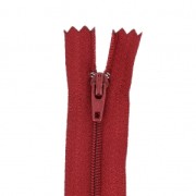 Cerniera zip per gonna/vestito/pantalone non separabile 30 cm Rosso x1|raw }}