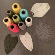 Cordone per creazioni in macramè Suprême Cotton 3XL pettinato Grigio chiaro x 75m