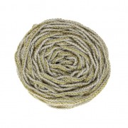 Cordone per creazioni in macramè Rayon Air 4 mm Dorato / Bianco x 50m|raw }}