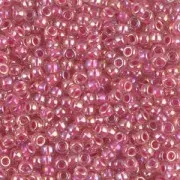 Rocaille Miyuki 11/0 355 - Crystal AB Hot Pink Lined