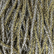 Cordone per creazioni in macramè Rayon Air 4.5 mm Argentato / Dorato x 50m