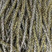Cordone per creazioni in macramè Rayon Air 4.5 mm Argentato / Dorato x 50m