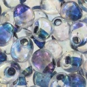 Mini-gocce Miyuki mm. 3.4 DP283 - Crystal AB Noir Lined x8g|raw }}