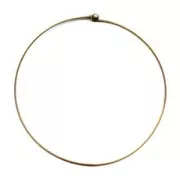 Girocollo con chiusura avvitabile mm. 1.6 cm. 12 bronzo