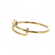 Anello regolabile in Gold filled Taglia 49 a 54 x1|raw }}