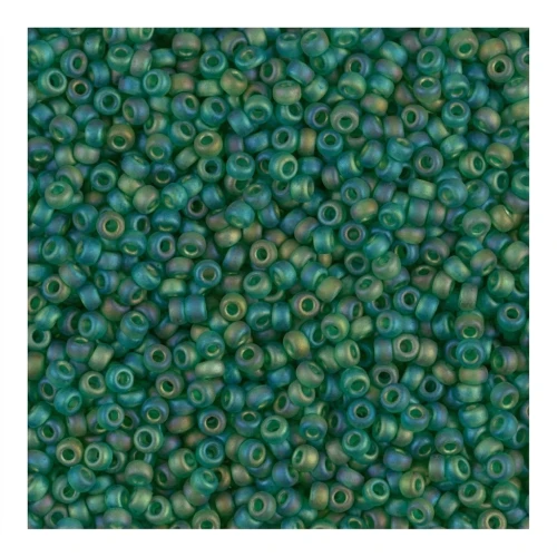 Rocaille Miyuki 11/0 146FR - Transparent Green Mat AB