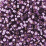 Miyuki Delica 11/0 DB0695 - Dyed Semi Mat Silver Lined Mulberry