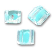 Cubi Miyuki mm. 4 SB4-220- Crystal Mist Aqua Lined x10g|raw }}