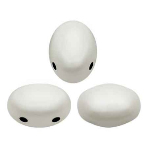 Perle in vetro Samos® par Puca® 5x7mm Opaque White x10g