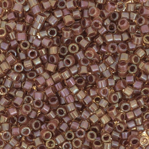 Miyuki Delica 11/0 DB0287 - Luster Topaz Lined Cinnamon