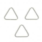 Anellini chiusi triangolari 7.6x7.6x0.75 mm in Argento 925 x5|raw }}