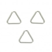 Anellini chiusi triangolari 5x5x0.65 mm in Argento 925 x10|raw }}