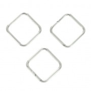 Anellini chiusi quadrati 8x0.8 mm  in Argento 925 x5|raw }}