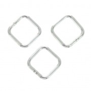 Anellini chiusi quadrati 6x0.75 mm in Argento 925 x5|raw }}