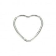 Anello chiuso cuore 10 mm Argento 925 x1
