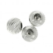 Stoppers Beads 4 mm con un foro 0.5 mm in Argento 925 x2|raw }}
