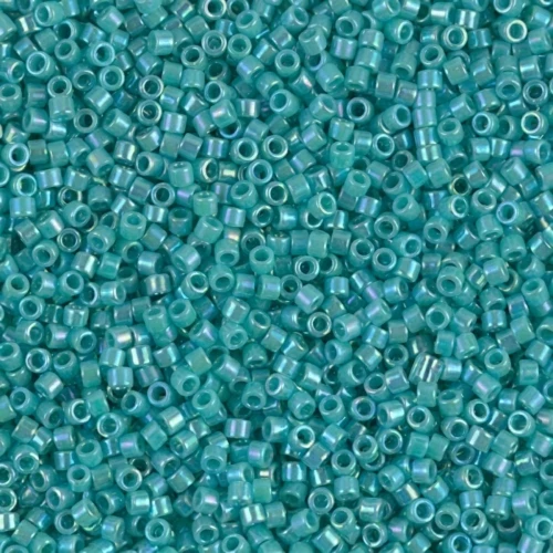 Miyuki Delica 11/0 DB0166 - Opaque Turquoise Green AB