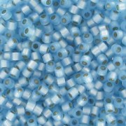 Miyuki Delica 11/0 DB0628 - Dyed Aqua Silver Lined Alabaster