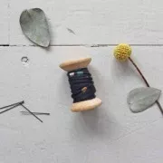 Bordino di viscosa Atelier Brunette 10 mm Shine Night x1m