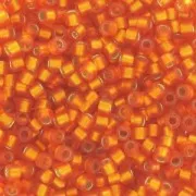 Miyuki Delica 11/0 DB0681 - Dyed Semi Mat Silver Lined Orange
