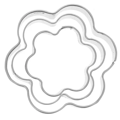 Stampini tagliapasta fiori x3
