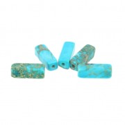 Perline Tubi dipinti - Regalite 13x4.5 mm Turchese x5|raw }}