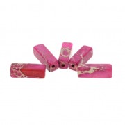 Perline Tubi dipinti - Regalite 13x4.5 mm Fuchsia x5|raw }}