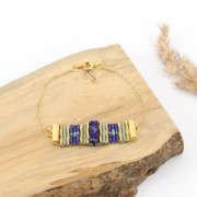 Perline Tubi dipinti - Regalite 13x4.5 mm Arancione x5