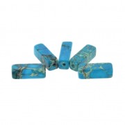Perline Tubi dipinti - Regalite 13x4.5 mm Blu x5|raw }}